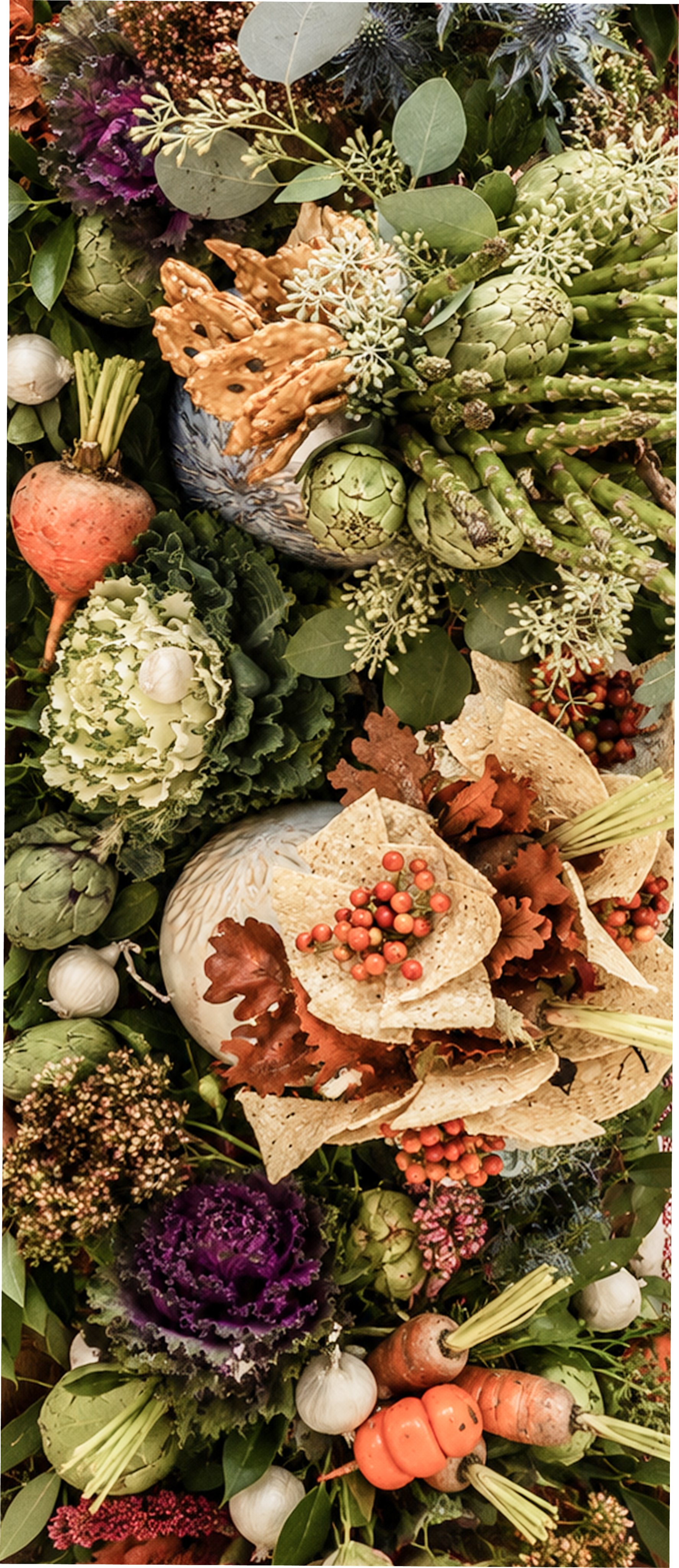 The House of Campbell&rsquo;s festival floral and charcuterie detail