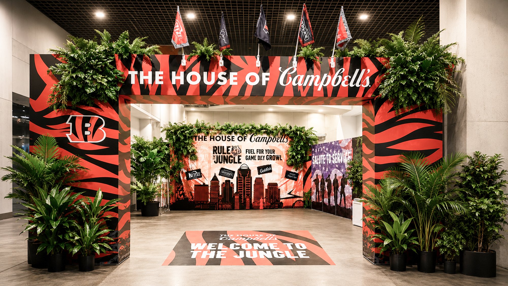 The House of Campbell&rsquo;s Cincinnati Bengals game day entrance